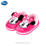 Mickey Mouse Cotton Shoes Flats Baby Boys Girls Plush Winter Flats Shoes Child Girls Slip on Kids Warm Shoes Casual Flats