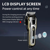 KM-PG1990A USB Rechargeable Electric Hair Clipper Professional Cordless Men Hair Trimmer Men'S Hair Cutting Machine