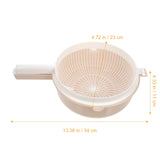 1Pc Vegetable Washing Basket Double-Layer Draining Basket Food Drying Basket Fruit Vegetable Cleaning Basin Kitchen Drain Basket