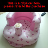 Baby Inflatable Sofa Children Puff Portable Bath Chairs PVC Multifunctional Seat Practice Sitting Bath Stool