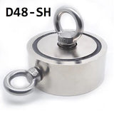Strong Powerful Neodymium Magnet round Hook Salvage Magnet Sea Fishing Holder Pulling Mounting Pot with Ring 48Mm 60Mm 67Mm 94Mm