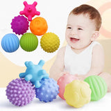 Sensory Balls for Baby Touch Hand Ball Massage Soft Textured Balls Baby Hands Squeeze Balls Set Develop Kid'S Tactile Senses Toy