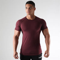 Fitness Short Sleeve Men's Sports Running Training Clothes Elastic