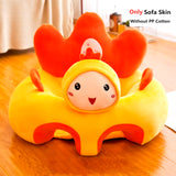 Cute Cartoon Baby Sofa Cover Learning to Sit Seat Feeding Chair Case Kids Baby Sofa Skin Infant Baby Seat Sofa without Cotton