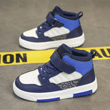 Brand Kids Board Shoes High Top Boys Girls Sneakers Leather Waterproof Non-Slip Sport Shoes Children Toddler Casual Shoes 28-38