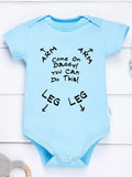 Baby Girls Boys Casual "Come One Daddy You Can Do This" Letter Print Newborn Cute Short Sleeve Onesie Clothes
