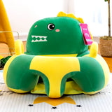 Cartoon Baby Sofa Anti-Drop Cute Animals Sofa Chair Learning to Sit Seat Feeding Chair Kids Room Decor Non-Slip Sofa Cushion