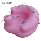 Portable Baby Learning Seat Inflatable Bath Chair PVC Sofa Shower Stool for Playing Eating Bathing Lounging