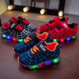 Disney Children'S Sneakers Spiderman Boys Casual Shoes Spring Summer New Mesh Breathable Student Shoes Kids Anti-Slip Casual Sho
