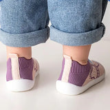 Baby Shoes Anti-Slip Breathable Infant Crib Floor Socks with Rubber Sole for Children Girls Boys Mesh Shoes Soft Bottom Slippers