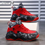 Winter Children'S Plush Basketball Shoes Outdoor Warm Casual Sneaker Boys Fashion Trendy Shoes Youth anti Slip Running Shoes