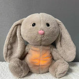 Baby Pacify Breathing Rabbit Doll Soothes Otter Plush Toy Children Soothing Music Sleep Companion Toy Bear Stuffed Gift for Kids