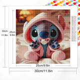 Disney New Arrival Diamond Embroidery Lilo Stitch Picture Rhinestones Full Square Diamond Mosaic Cartoon Painting Gift