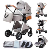 3 in 1 Baby Stroller Easy Folding Multifunctional Stroller Travel Portable Baby Carriage Safety Seat EU Standard Free Shipping