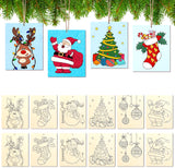 10/12Pcs DIY Drawing Template Set Wooden DIY Crafts Drawing Decorations Hanging Props Photo Graffiti Wooden Bamboo