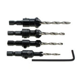 Drillpro DB-C2 4-teiliges Holzbohrer-Set für Schreinerarbeiten