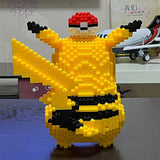 5210Pcs Anime Pokemon Pikachu Diamond Micro Building Blocks Games Model Mini Bricks Figure Difficult Decompression Toys Gift