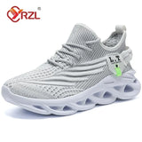 Men Sports Running Black Jogging Shoes Casual Sneakers Outdoor Breathable Mesh Women Light Shock-Absorption Black Tennis