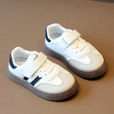 Children'S Training Shoes 2024 Fashion Boys Sports Board Shoes Casual Girls White Shoes Soft Sole Baby Sneakers