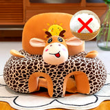 Cute Cartoon Baby Sofa Cover Learning to Sit Seat Feeding Chair Case Kids Baby Sofa Skin Infant Baby Seat Sofa without Cotton