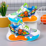 Kids Casual Shoes Breathable Sneakers Student'S Children Boys Sport Walking Footwear Blue Red Shoes Size 26-36