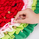 Big Watermelon Snuffle Mat,Puppy Feeding Mat For Dog, Pet Smell Training And Slow Eating Mat