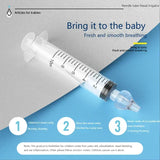 2Pcs Needle Tube Baby Nasal Aspirator Syringe Baby Nose Cleaner Infant Rhinitis Nasal Washer Children Nose Washing Tool for Kids