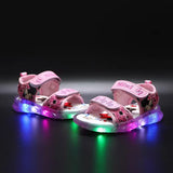 Disney Mickey Minnie LED Light Casual Sandals Girls Sneakers Princess Outdoor Shoes Children'S Luminous Glow Baby Kids Sandals