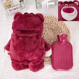 Disney Stitch Angel Lotso Plush Hand Warm Bottle Hot Water Bottles Portable Warm Hand Bag Hand Warmer Holiday Gift for Girlfrien