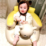 PVC Baby Inflatable Chair Seat Sofa for Bathe Feed Toys Children Portable Outdoor Chair for Boy Girl with Pump