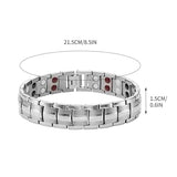 Orgrul Noruion Far-Infrarot-Ionen-Armband Magnetarmband Herren Mit Werkzeug Effektive Titan Magnetische Armbänder Magnetarmband Magnetbänder Für Herren Herrenarmband Längenverstellbar Mit