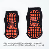 Kids Adults Anti-Slip Sock Trampoline Sock Cotton Breathable Short Socks Elasticity Boy Girl outside Family Sports Yoga Socks