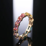 Fashion Cubic Zirconia Delicate Women Weight Loss Ring Couple Health Care Jewelry Cross Geometric CZ Dancing Party Wedding Rings