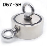 Strong Powerful Neodymium Magnet round Hook Salvage Magnet Sea Fishing Holder Pulling Mounting Pot with Ring 48Mm 60Mm 67Mm 94Mm