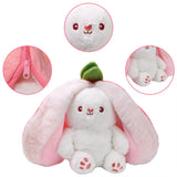 Fruit Transformed into to Fruit Rabbit Pillow Plush Doll Toy Girl Birthday Present Decoration 7.2Inch
