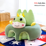 Cute Cartoon Baby Sofa Cover Learning to Sit Seat Feeding Chair Case Kids Baby Sofa Skin Infant Baby Seat Sofa without Cotton