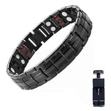 Orgrul Noruion Far-Infrarot-Ionen-Armband Magnetarmband Herren Mit Werkzeug Effektive Titan Magnetische Armbänder Magnetarmband Magnetbänder Für Herren Herrenarmband Längenverstellbar Mit