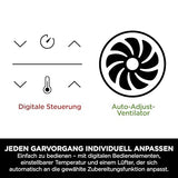 Ninja Foodi MAX Dual Zone Heißluftfritteuse [AF400EUCP] Amazon Exclusive, ‎2470 Watt , 9,5 L, 2 Heißluft-Frittierfächer, 6 Funktionen, 27 x 41.5 x 32.5 cm, Kupfer/Schwarz