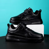 White Boys Sneakers Flats Children Casual Shoes Black Kid Sneakers PU Leather Fashion Comfortable Sports Tennis Shoes for Boys