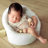 Unisex Newborn Baby Soft Warm Small Sofa Seat Cradle Cushion Photography Props