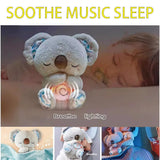 Baby Pacify Breathing Rabbit Doll Soothes Otter Plush Toy Children Soothing Music Sleep Companion Toy Bear Stuffed Gift for Kids