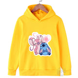 Disney Stitch Street Fashion Sweater for Boys and Girls, Children'S Sports Pullover, Outdoor Sports Hoodie
