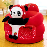 Anti-Fall Baby Learn Seat Cartoon Plush Toy Baby Learn to Sit on a Small Sofa Anti-Bump Safety Seat