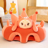 Cute Cartoon Baby Sofa Cover Learning to Sit Seat Feeding Chair Case Kids Baby Sofa Skin Infant Baby Seat Sofa without Cotton