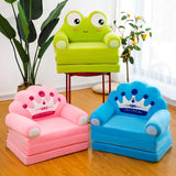 Three-Layer Folding Kid Sofa Fashion Cartoon Crown Seat Cute Baby Resting Chair Kindergarten Cushion Lazy Sofa Child Chair
