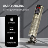T9 Hair Clipper Electric Magic Fader Professional Engraving Clippers Electric Razor with LED Digital Display