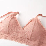 Feeding Bra Maternity Bras Wirefree Lace Nursing Bra Pregnancy Clothes Prevent Sagging Breastfeeding Women'S Sujetador Lactancia