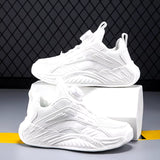 Luxury Boy Sneaker Black School Children Shoes Autumn Leather Breathable Youth Kids Running Sports Shoes for Boy 4 to 12 Years