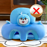 Cute Cartoon Baby Sofa Cover Learning to Sit Seat Feeding Chair Case Kids Baby Sofa Skin Infant Baby Seat Sofa without Cotton