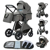 3 in 1 Baby Stroller Easy Folding Multifunctional Stroller Travel Portable Baby Carriage Safety Seat EU Standard Free Shipping
